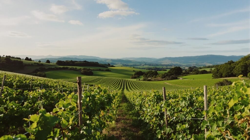 Wineries and sprawling vineyards in New Zealand's wine regions